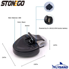 Fish Bite Alarm Electronic Buzzer on Fishing Rod with Loud Siren Daytime Night Indicator With Battery