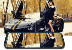 Mirror Camera for Car Touch Screen Video Recorder Rearview mirror Dash Cam Front and Rear Camera Mirror DVR Black Box