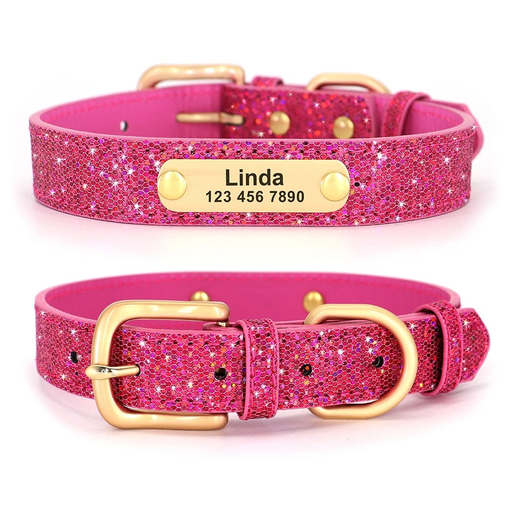 Leather Cat Collar Personalized Cat Collar For Puppy Small Dogs Pet Kitten Nameplate Collar Free Engraving Adjustable - Wowza