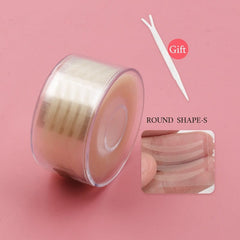 600Pcs/Box Big Eyelid Tape Sticker Double Fold Self Adhesive Eyelid Tape Stickers S/L Makeup Clear Beige Invisible Tool