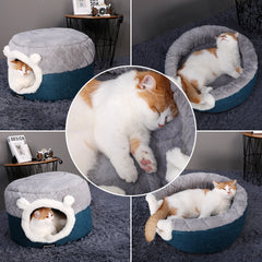 HOOPET Cat Bed House Soft Plush Kennel Puppy Cushion Small Dogs Cats Nest Winter Warm Sleeping Pet Dog Bed Pet Mat Supplies - Wowza