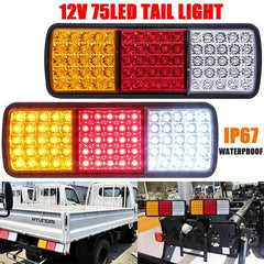 ADR APPROVED Car Auto Stop Rear Tail Light 12V 24V 75 LED Brake Reverse Light Turn Indicator Boat ATV Truck Trailer Lamp