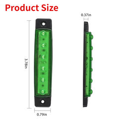 Led Side Marker 10PCS 12V-24V Indicator Car Lights Front Rear for Trucks Cab RV Trailer Amber/Red/White/Green/Blue