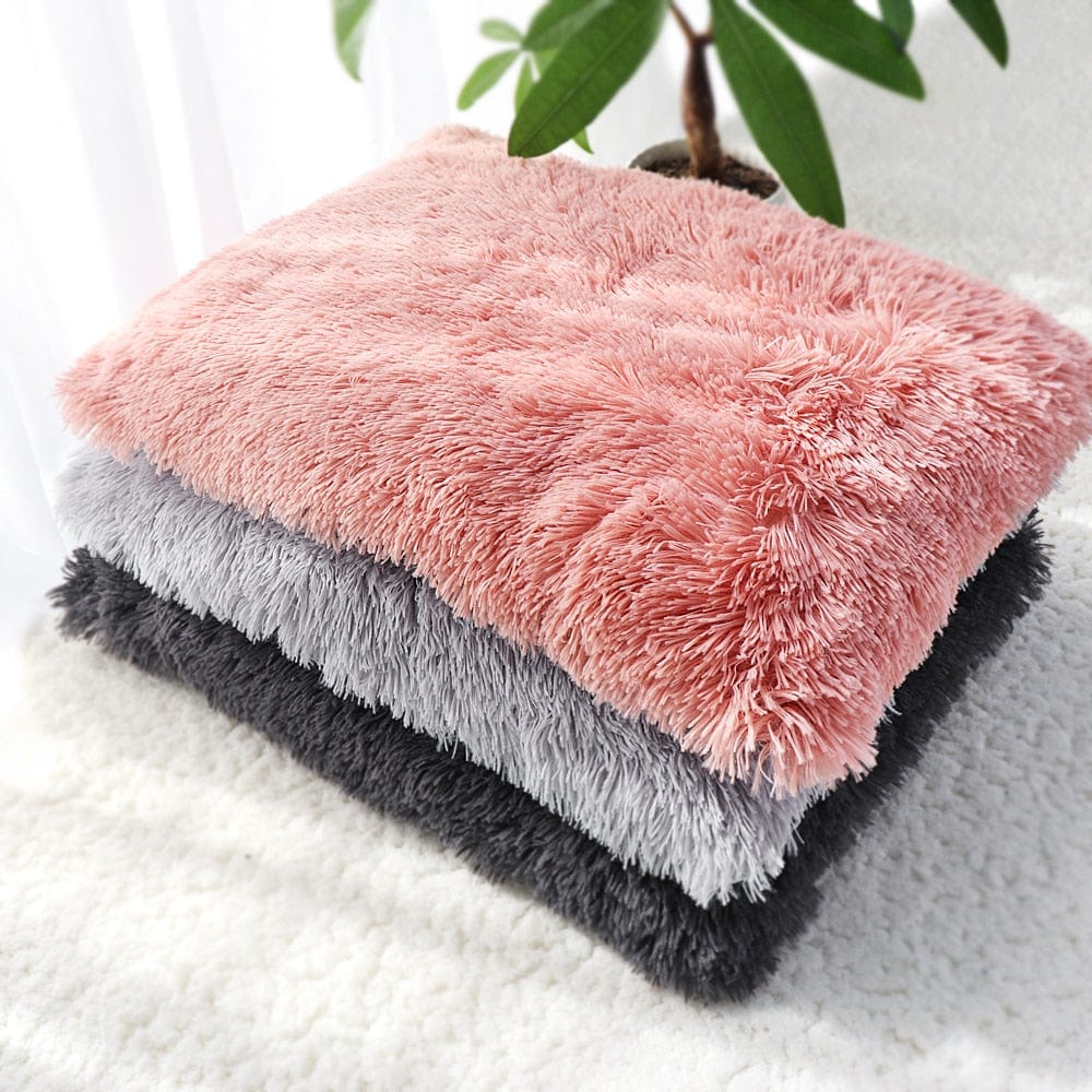 Long Plush Dog Bed Pet Cushion Blanket Soft Fleece Cat Cushion Puppy Chihuahua Sofa Mat Pad For Small Large Dogs - Wowza