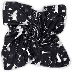 2Pcs Newborn Baby Printing Receiving Blanket Hat Set Infants Swaddle Wrap Sleeping Bag Hair Band Kit