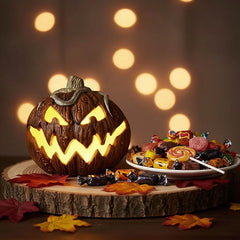 Halloween Pumpkin, Rise and Fall Makes a Terrifying Sound, Scary Atmosphere Light, Halloween Home Decor Haunted, Horror Party