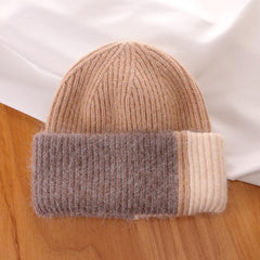 Rabbit Fur Beanies Soft Warm Fluffy Winter Hat for Women Angora Knitted Hat Skullies Beanies Female Bonnet Woman Knit Cap