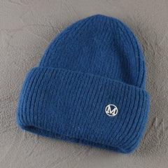 Rabbit Fur Beanies Soft Warm Fluffy Winter Hat for Women Angora Knitted Hat Skullies Beanies Female Bonnet Woman Knit Cap