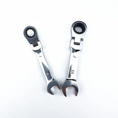 Compact Dual-Head Ratchet Wrench – Swivel Head & Quick-Release Design