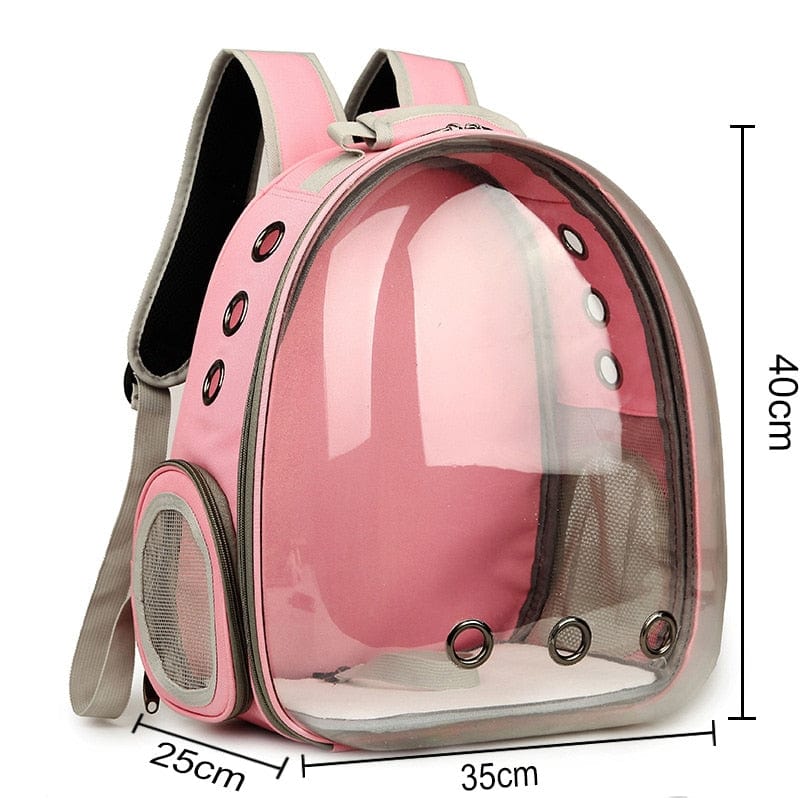 Free shipping Cat bag Breathable Portable Pet Carrier Bag Outdoor Travel backpack for cat and dog Transparent Space pet Backpack - Wowza