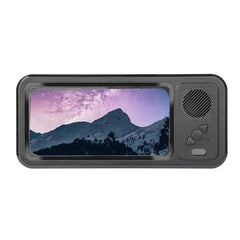 gift-Shower Phone Holder with Bluetooth Speaker IPX4 Waterproof Anti-Fog Touch Screen Wall Mount for Shower Bathroom