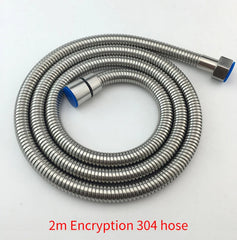 Stainless Steel Shower Hose Long Bathroom Shower Water Hose Extension Plumbing Pipe Shower head Tube Bathroom
