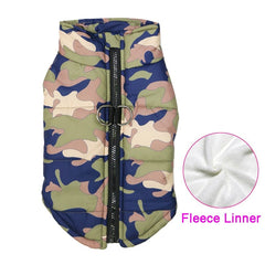 Padded Winter Warm Dog Clothes Waterproof Pet Vest Zipper Jacket For Small Medium Large Dogs Pug Chihuahua French Bulldog Coat - Wowza