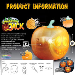 Led Halloween Pumpkin Flash Talking Singing Animated LED Pumpkin Lamp Toy Projection Lamp Projector Inside for Home Party Decor