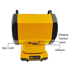 wireless Bluetooth speaker, for Makita/ Dewalt 18V/20V lithium-ion battery, Outdoor portable speaker, home, car, desktop