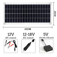 Solar Panel 15w 12V Solar Cell With 60A Controller Solar Charge for Phone RV Car MP3 PAD Charger Outdoor Battery Supply