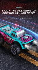 Model RC Car With LED Light 2WD Off-road Remote Control Climbing Vehicle Outdoor Cars Toy Gifts for Kids