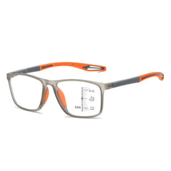 Multifocal Reading Glasses TR90 Frame Men Women Anti-blue Light Sports Eyeglasses Ultralight Bifocal Presbyopia