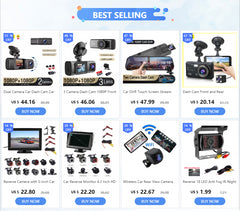 Mirror Camera for Car Touch Screen Video Recorder Rearview mirror Dash Cam Front and Rear Camera Mirror DVR Black Box