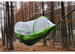 Mosquito Net Hammock Outdoor Camping Pole Hammock swing Anti-rollover Nylon Rocking Chair 260x140cm