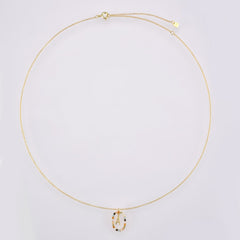 ANDYWEN 925 Sterling Silver Gold Letters A - Z Initial M S C K Alphabet Pendente Long Chain Necklace Say My Name Fine Jewelry