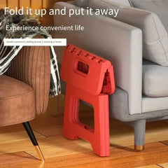 Portable Folding Stool Thickened Plastic Saddle Chair For Outdoor Activities And Fishing