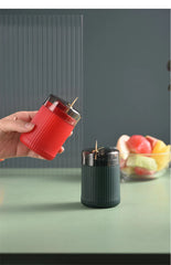 Automatic Toothpick Dispenser Portable Plastic Toothpick Holder Container Creative Press Toothpick Storage Box Organiser