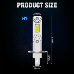 H1 H3 LED Headlight Bulbs Wireless 16pcs 3570 CSP Chips High Low Beam 120W Car Light H3 Led Diode Lamp Auto 12V 6000K