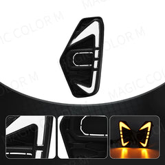 Nissan Navara NP300 2020 2023 LED Daytime Running Light DRL Driving Fog Lamp Fit Waterproof Turn Signal Yellow