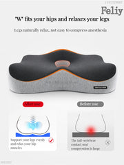 Memory Foam Seat Cushion Office Chair Cushion Car Seat Support Waist Pillow Massage Buttocks Pad Pain Relief Orthopedic Pillow