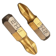 10pcs Drill Bit Screwdriver Anti Slip Electric 1/4" Hex Shank 25mm Long Screw Drill Bit Set PH1 PH2 PH3 PZ1 PZ2 PZ3 Anti-slip Head