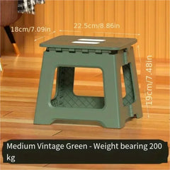 Portable Folding Stool Thickened Plastic Saddle Chair For Outdoor Activities And Fishing