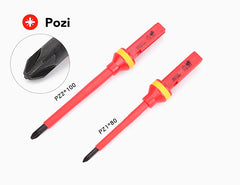 Electrician Screwdrivers Repair Tools Kit 13pcs 1000V Changeable Insulated Set with Magnetic Slotted Phillips Pozidriv Torx Bits