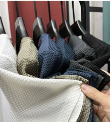 Summer Mesh Ice Silk T-shirt Men's Short Sleeve Round Neck 2023 New Half Sleeve Men Thin Solid Color Tees Top