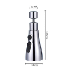 360° Rotating Kitchen Tap Faucet Extender Aerator Plastic Splash Filter Kitchen Washbasin Bubbler Nozzle Aerator