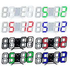 Digital Wall Clock Desk Clock Electronic Alarm Clock Modern Home Decoration Decoration for Bedroom Home Decor Interior Led Table