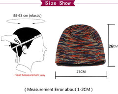 Beanie Knitted Hat Women Skullies Winter Hats For Men Bonnet Striped Caps Warm Baggy Soft Female Wool Male Beanie Hat