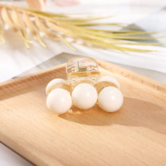 Korean Acrylic Hair Claws Pearl Claw Clips For Woman Large Size Barrette Crab For Girl Shark Clip Fashion Hair Accessories