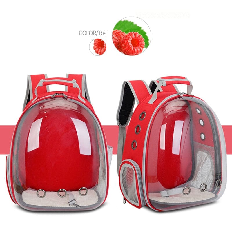 Free shipping Cat bag Breathable Portable Pet Carrier Bag Outdoor Travel backpack for cat and dog Transparent Space pet Backpack - Wowza