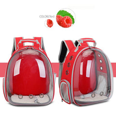Free shipping Cat bag Breathable Portable Pet Carrier Bag Outdoor Travel backpack for cat and dog Transparent Space pet Backpack - Wowza
