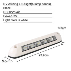 RV LED Awning Porch Light 12V/24V Waterproof Motorhome Caravan Van Camper Trailer Wall Lamps