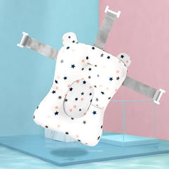Portable Baby Bathtub Pad Adjustable Bath Tub Shower Cushion Newborn Support Seat Mat Foldable Baby Bath Seat Floating Water Pad