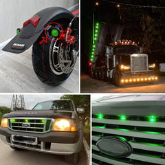 3/4" LED Side Marker Lights Clearance Front Rear Indicators Light for Truck Car Bus Trailer Van Caravan Boat Taillight