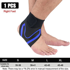 GOBYGO Sport Ankle Support Elastic High Protect Sports Ankle Equipment Safety Running Basketball Ankle Brace Support