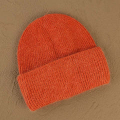 Rabbit Fur Beanies Soft Warm Fluffy Winter Hat for Women Angora Knitted Hat Skullies Beanies Female Bonnet Woman Knit Cap