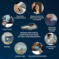 Cheerdots 2 Detachable Air Mouse Wireless Touchpad All-in-one Pocket AI Recording ChatGPT Enabled Mouse Customized Gaming Mouse