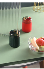 Automatic Toothpick Dispenser Portable Plastic Toothpick Holder Container Creative Press Toothpick Storage Box Organiser