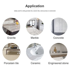 Diamond Dry Cutting Blade 115/125 Mm Disc Porcelain Ceramic Tile Turbo Thin stoneware discs for Marble Machine,angle Grinder