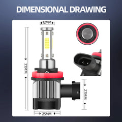 Ford Ranger 2001-2011Car Headlight Bulbs LED Car Lights 9005 9007 6000K 360W 60000LM Auto Headlamps