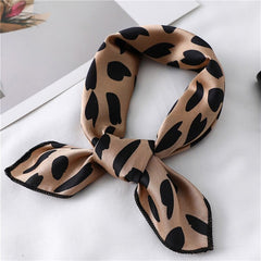 2022 New Women Silk Scarf Square Foulard Lady's Neck Hair Scarves Design Printed Head Kerchief Fashion Girl Scarfs